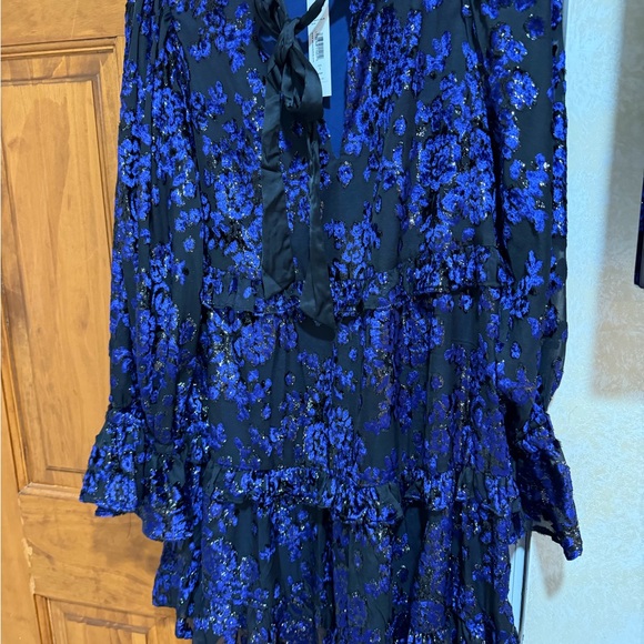 Alice + Olivia Dresses & Skirts - Alice + Olivia Blue and Black Mini Dress